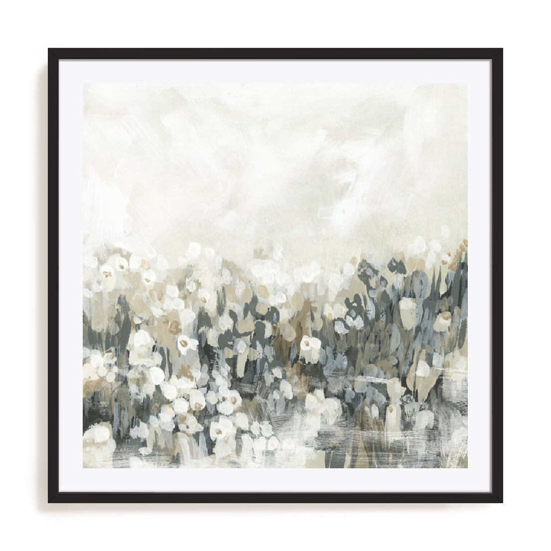 Neutral Meadow Blooms I Wall Art