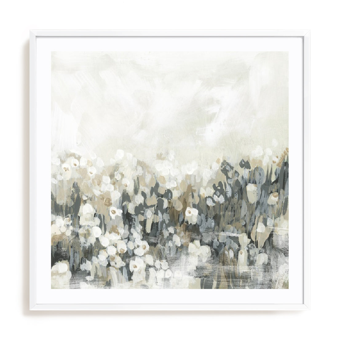 Neutral Meadow Blooms I Wall Art