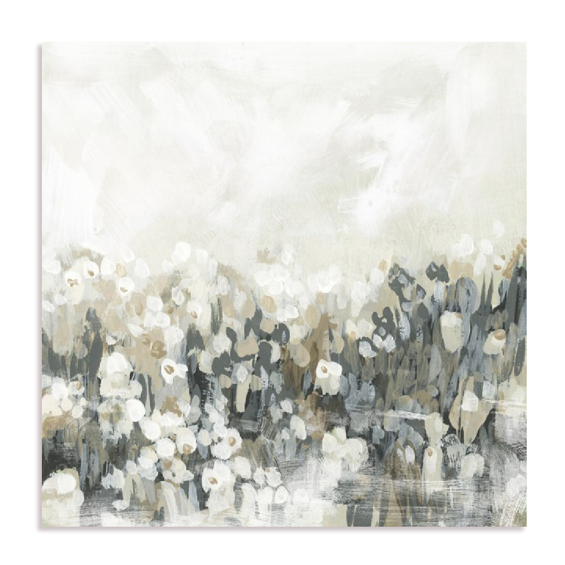 Neutral Meadow Blooms I Wall Art