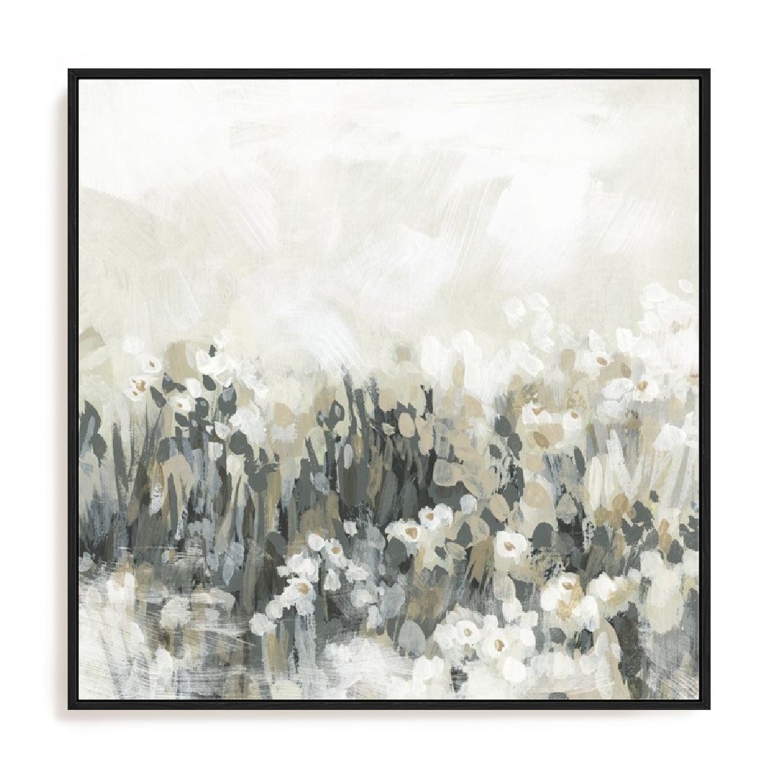 Neutral Meadow Blooms II Wall Art