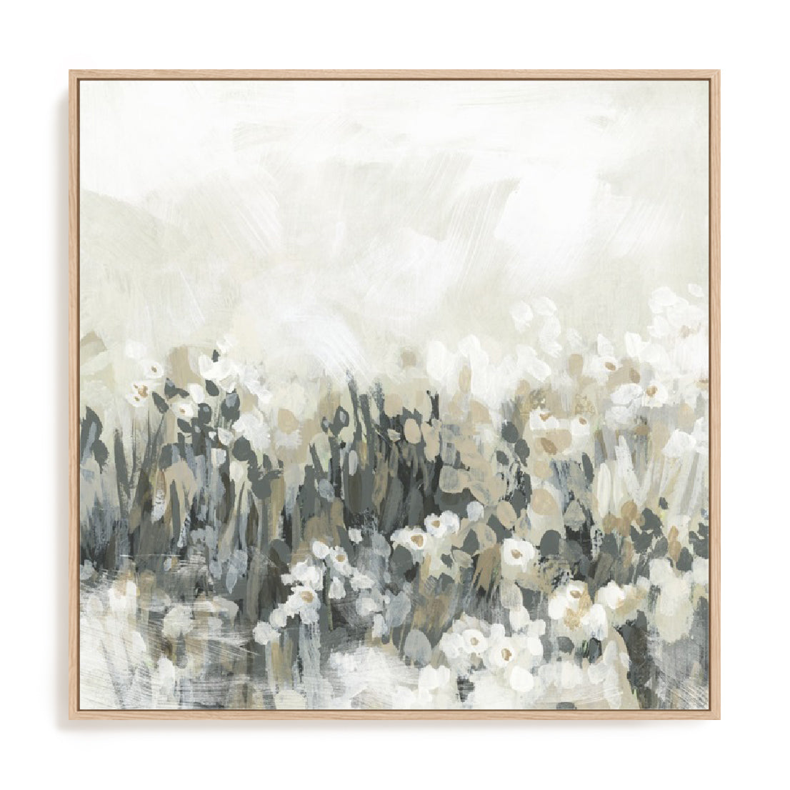 Neutral Meadow Blooms II Wall Art