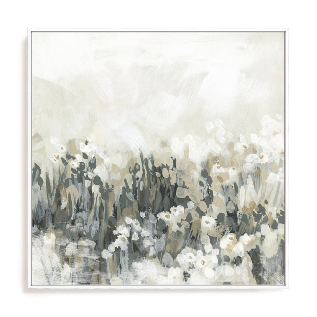 Neutral Meadow Blooms II Wall Art