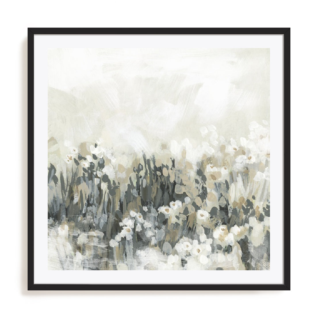 Neutral Meadow Blooms II Wall Art