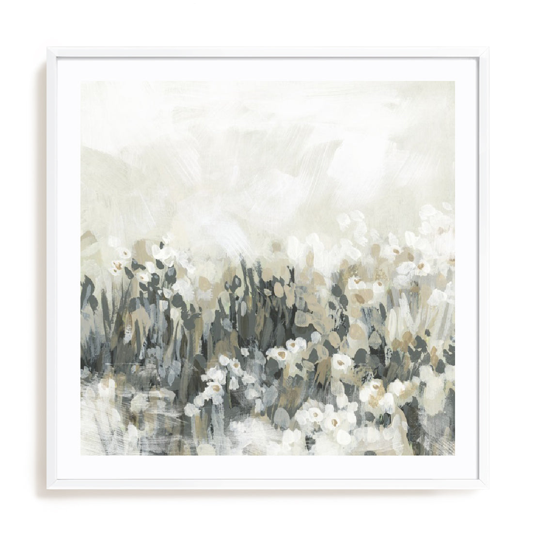 Neutral Meadow Blooms II Wall Art