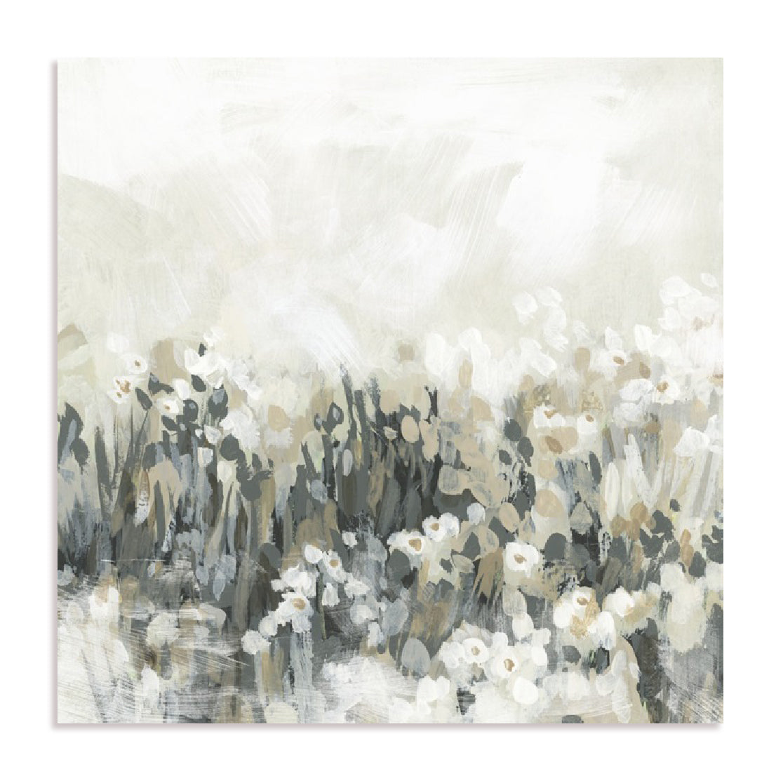 Neutral Meadow Blooms II Wall Art