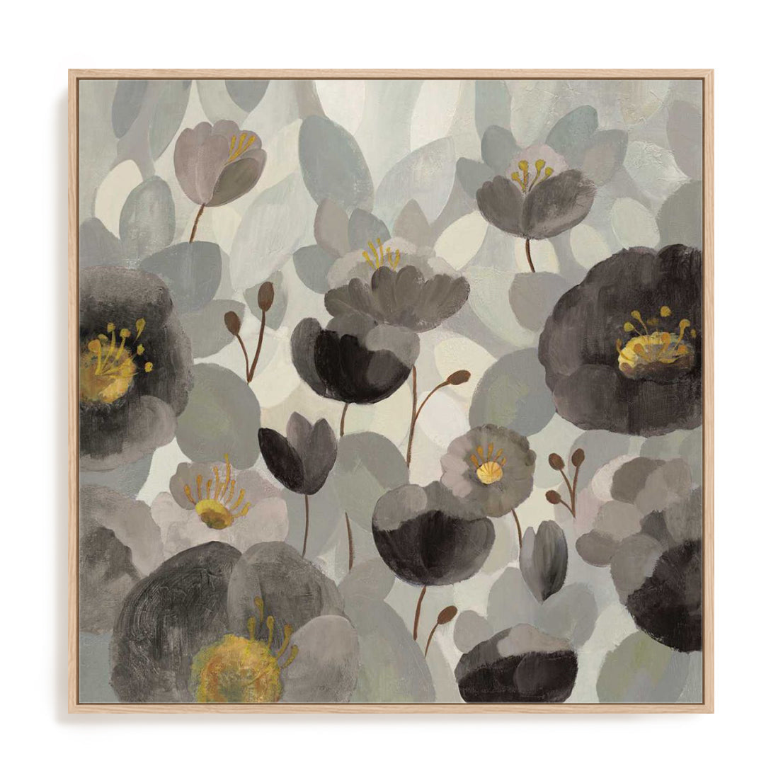 Morning Bloom Greige Wall Art