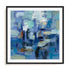 Ultramarine Waves II Wall Art #oran_black-white-border