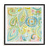 Spring Dream Paisley XII Wall Art #oran_black-white-border