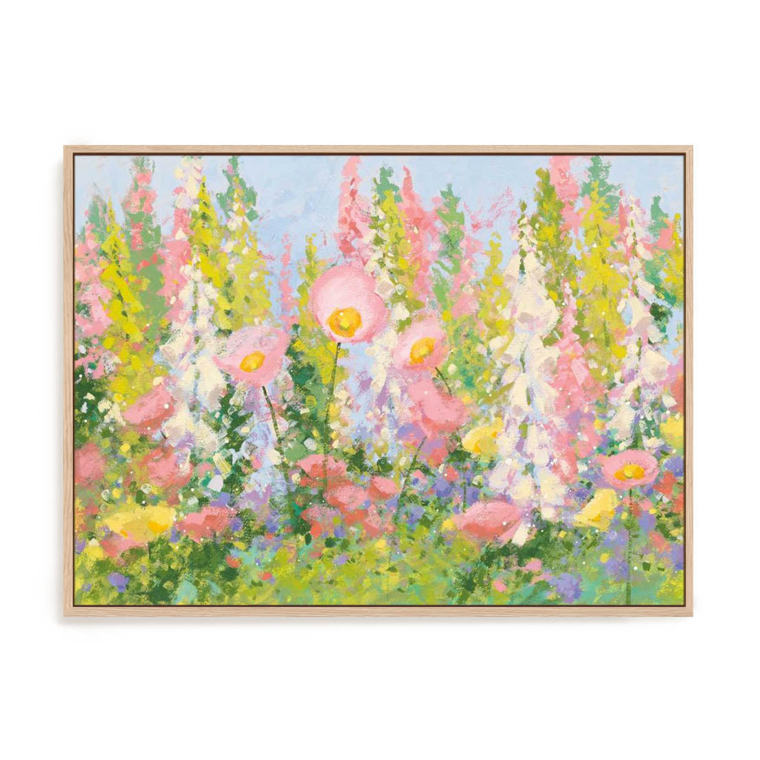 Garden Pastels I Blue Sky Wall Art