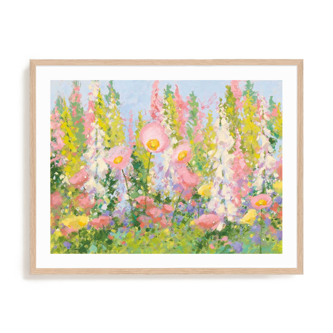 Garden Pastels I Blue Sky Wall Art