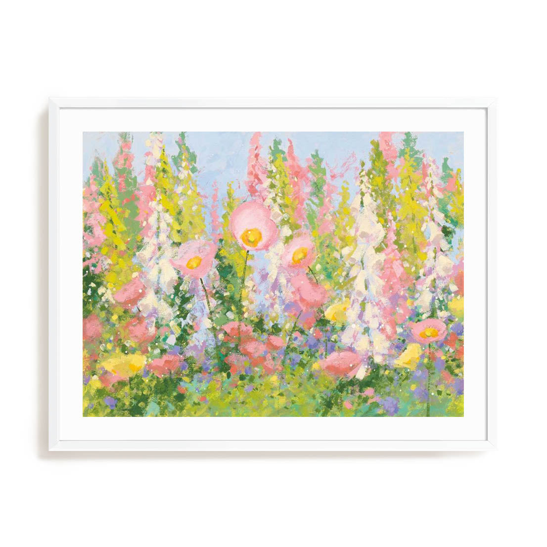 Garden Pastels I Blue Sky Wall Art