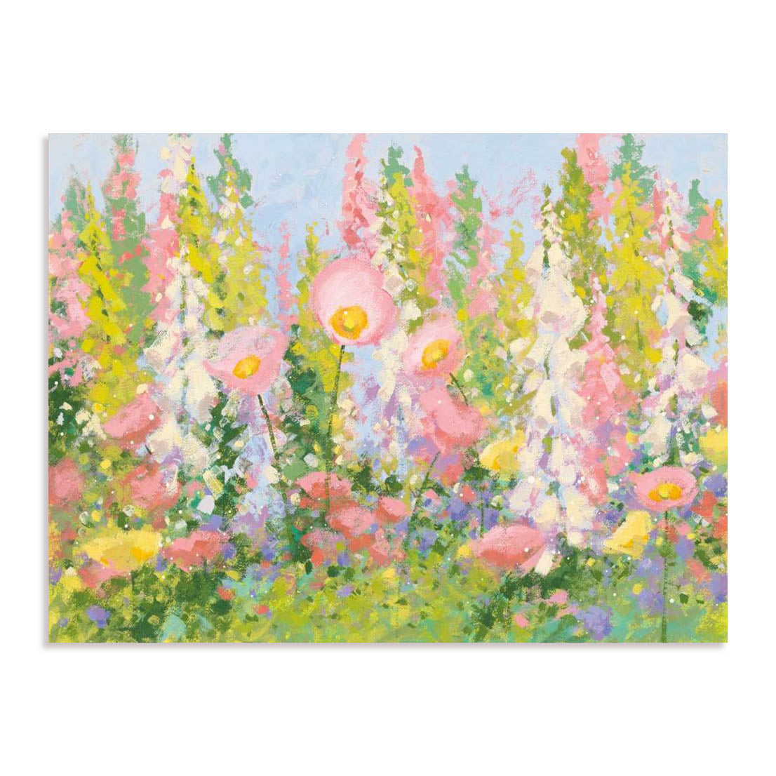 Garden Pastels I Blue Sky Wall Art