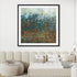 Blue and Bronze Dots Wall Art