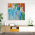 Rainbow of Stripes Crop Wall Art