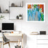 Rainbow of Stripes Crop Wall Art