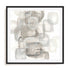 Neutral Stacking I White Wall Art