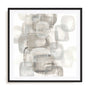 Neutral Stacking I White Wall Art
