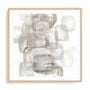 Neutral Stacking I White Wall Art