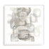 Neutral Stacking I White Wall Art