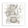 Neutral Stacking I White Wall Art