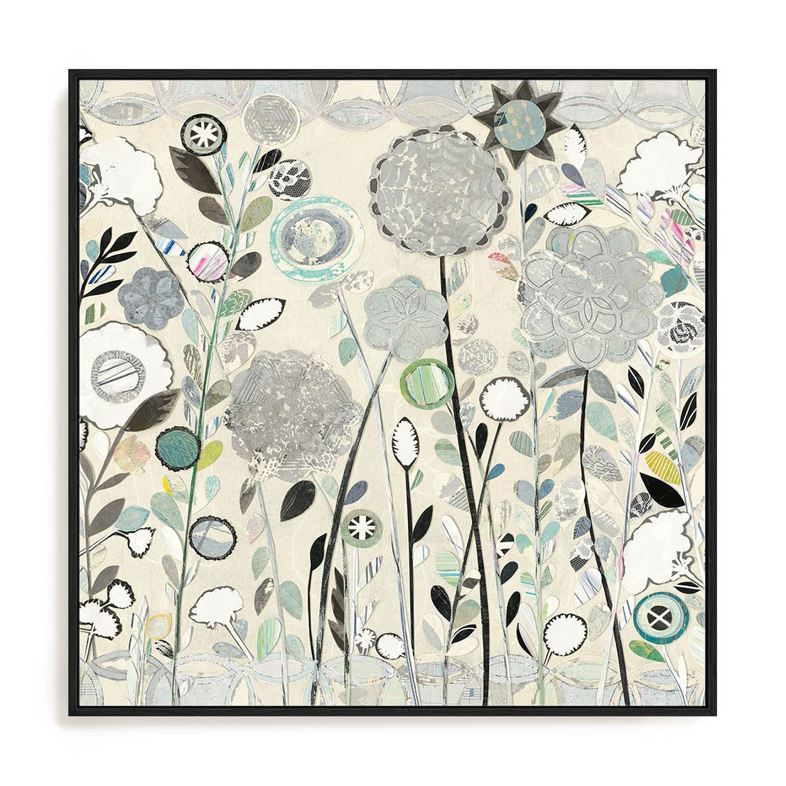 Interlocking Shadows Sq Wall Art