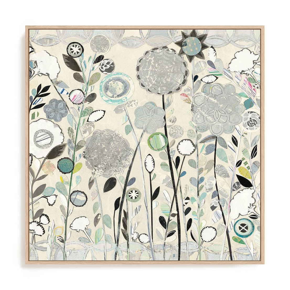 Interlocking Shadows Sq Wall Art