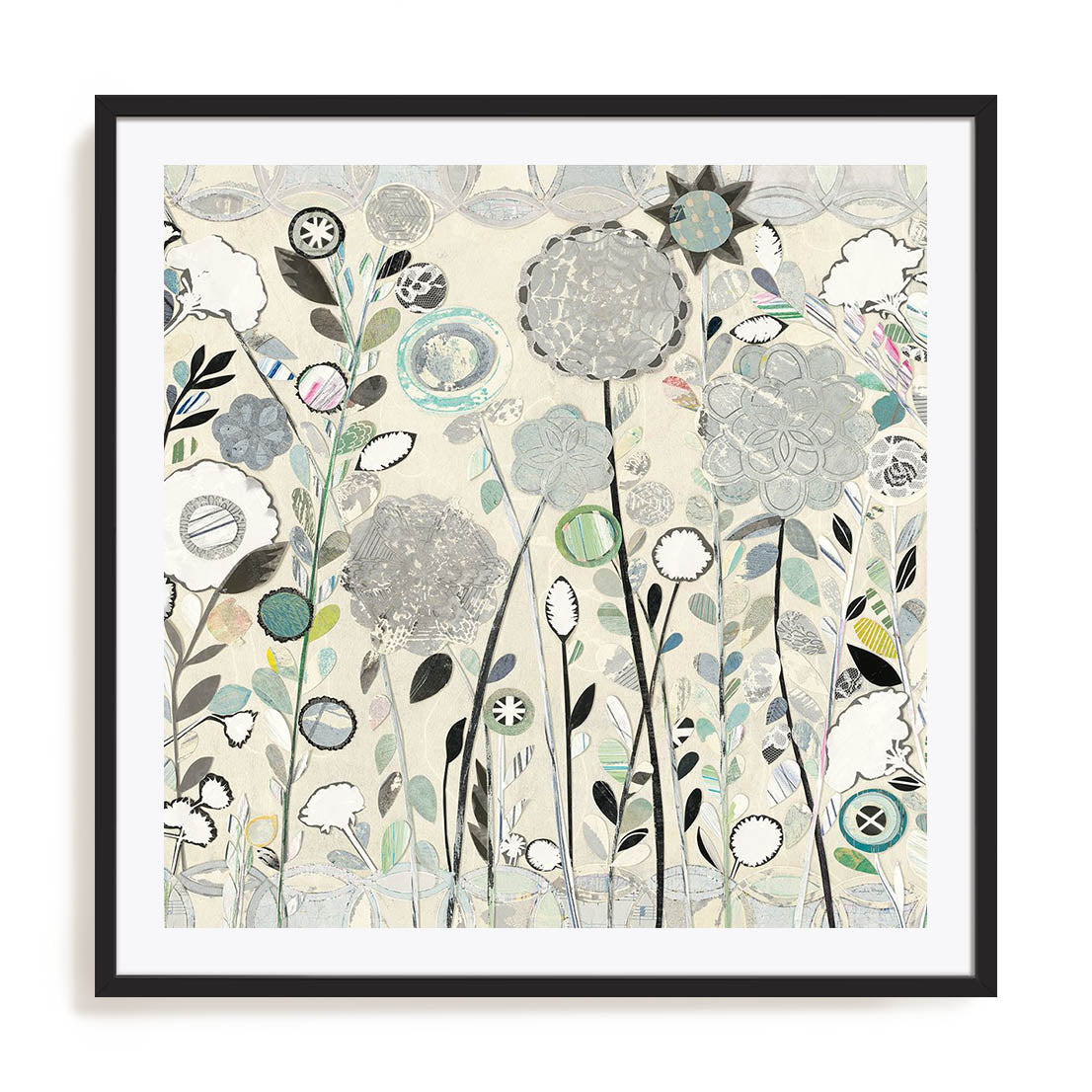Interlocking Shadows Sq Wall Art