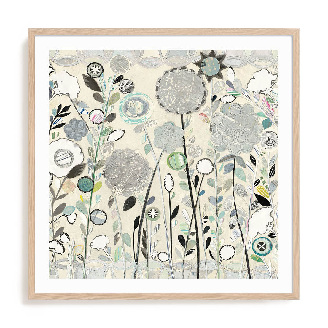 Interlocking Shadows Sq Wall Art
