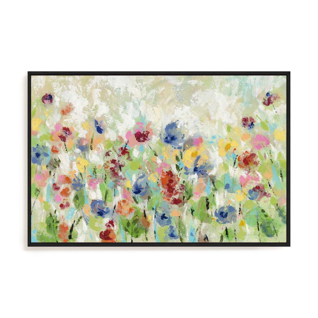 Springtime Meadow Flowers Crop Wall Art