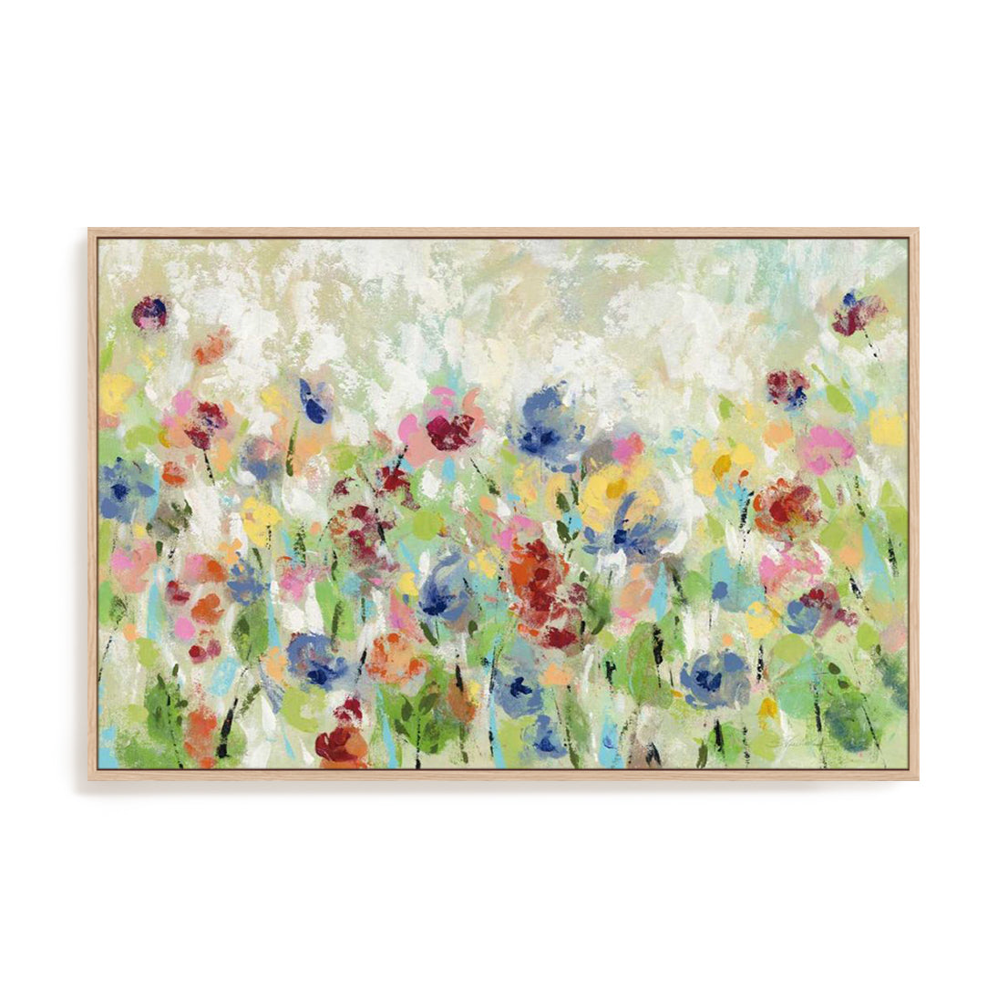 Springtime Meadow Flowers Crop Wall Art