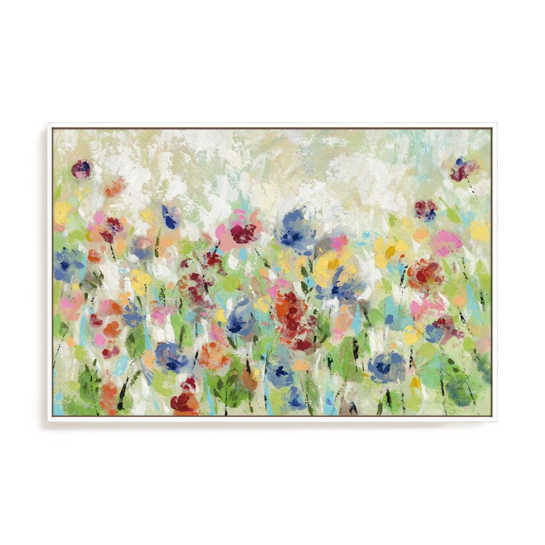 Springtime Meadow Flowers Crop Wall Art