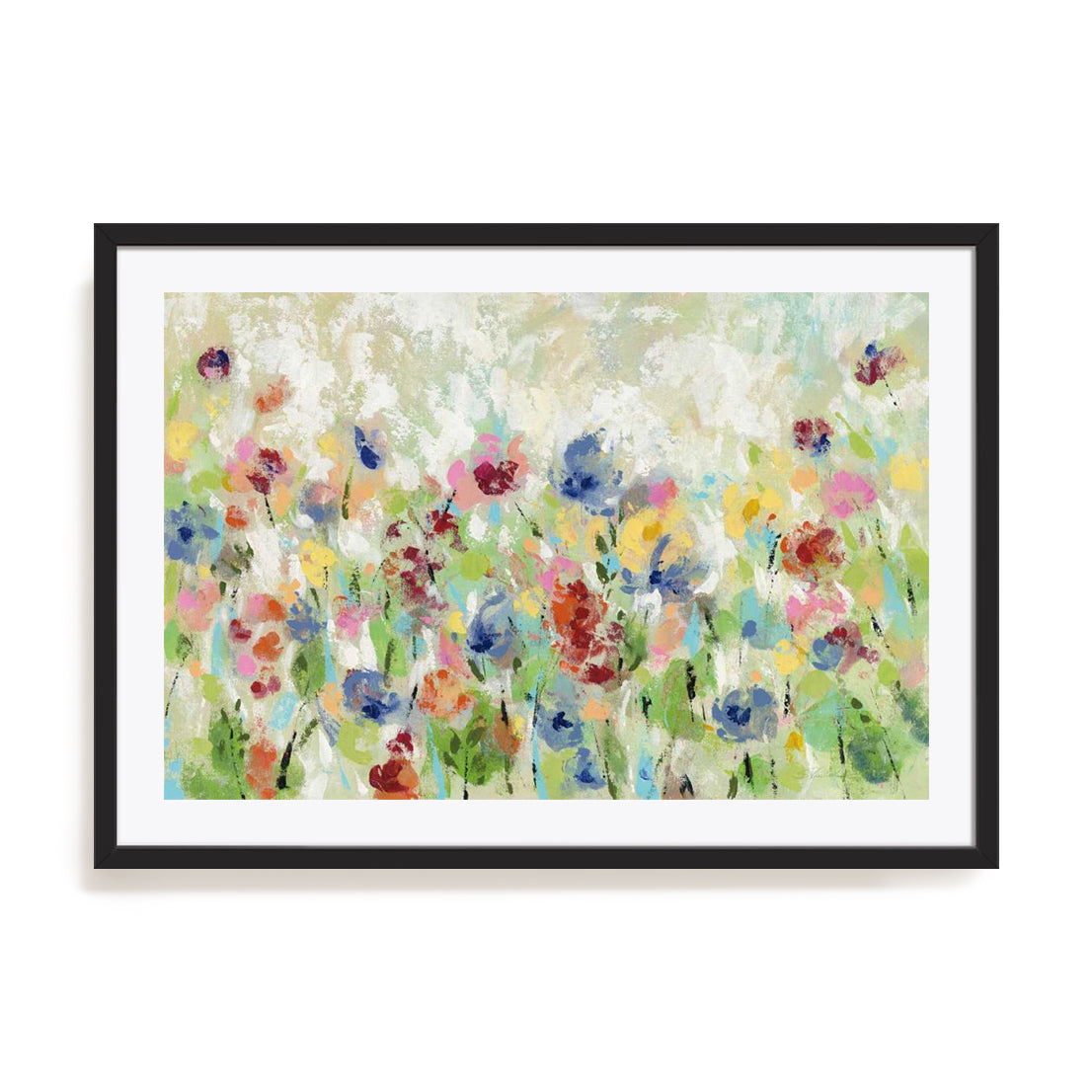 Springtime Meadow Flowers Crop Wall Art