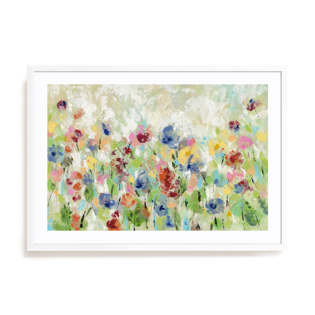 Springtime Meadow Flowers Crop Wall Art