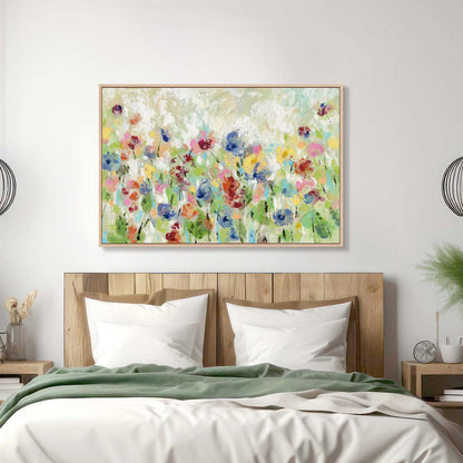 Springtime Meadow Flowers Crop Wall Art