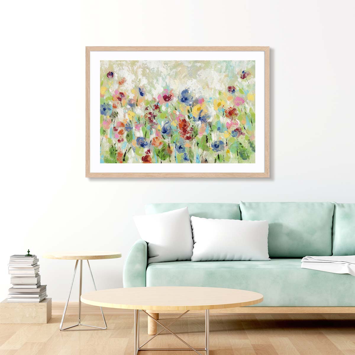 Springtime Meadow Flowers Crop Wall Art