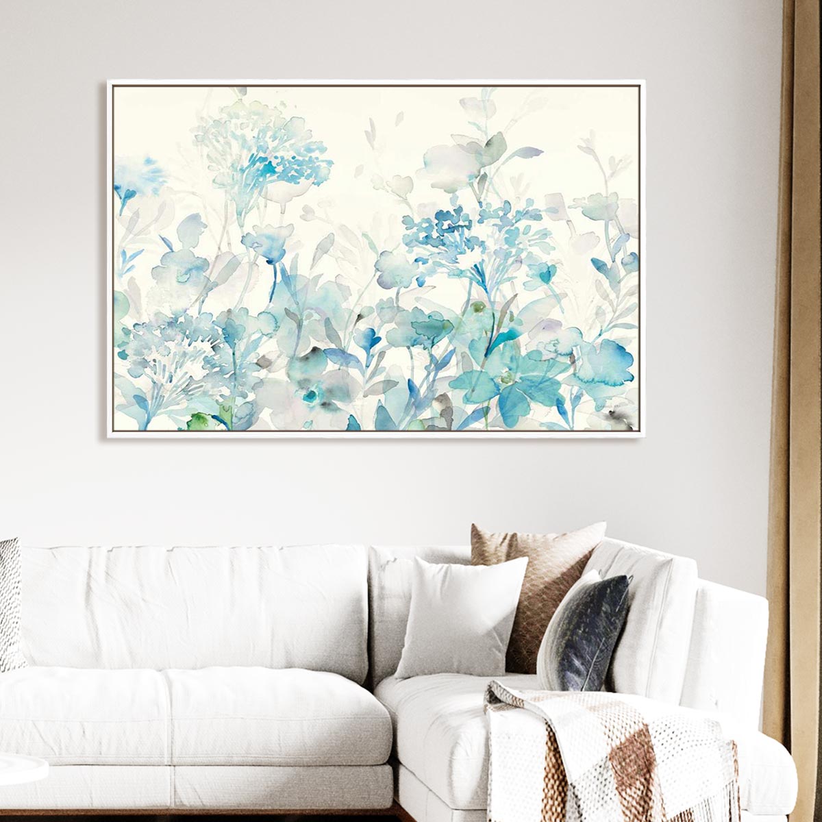 Translucent Garden Blue Crop Wall Art