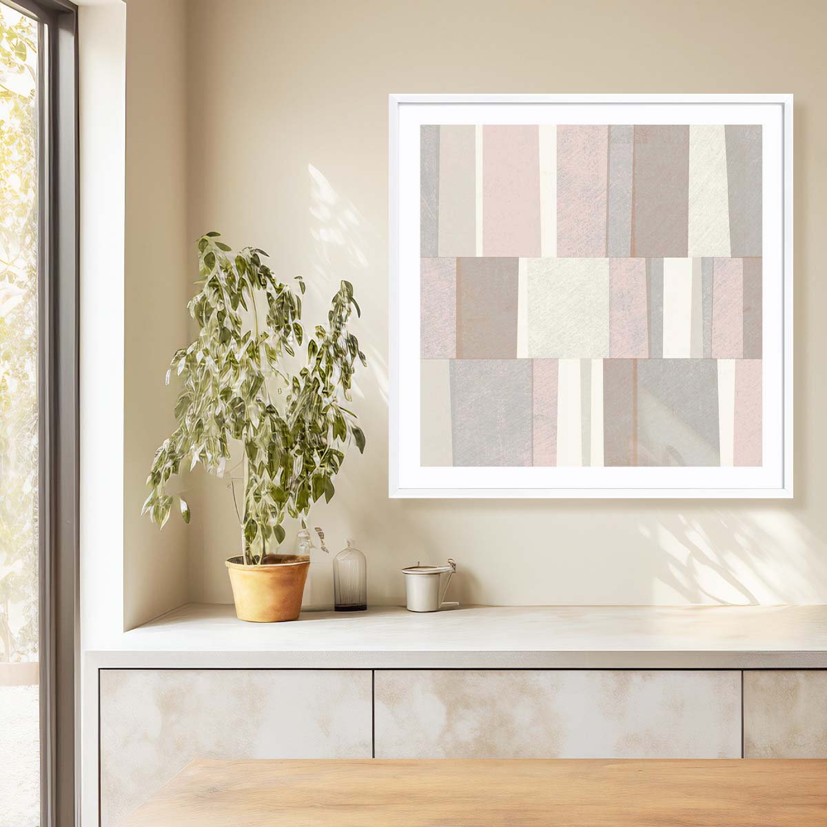 Blush Abstract Wall Art