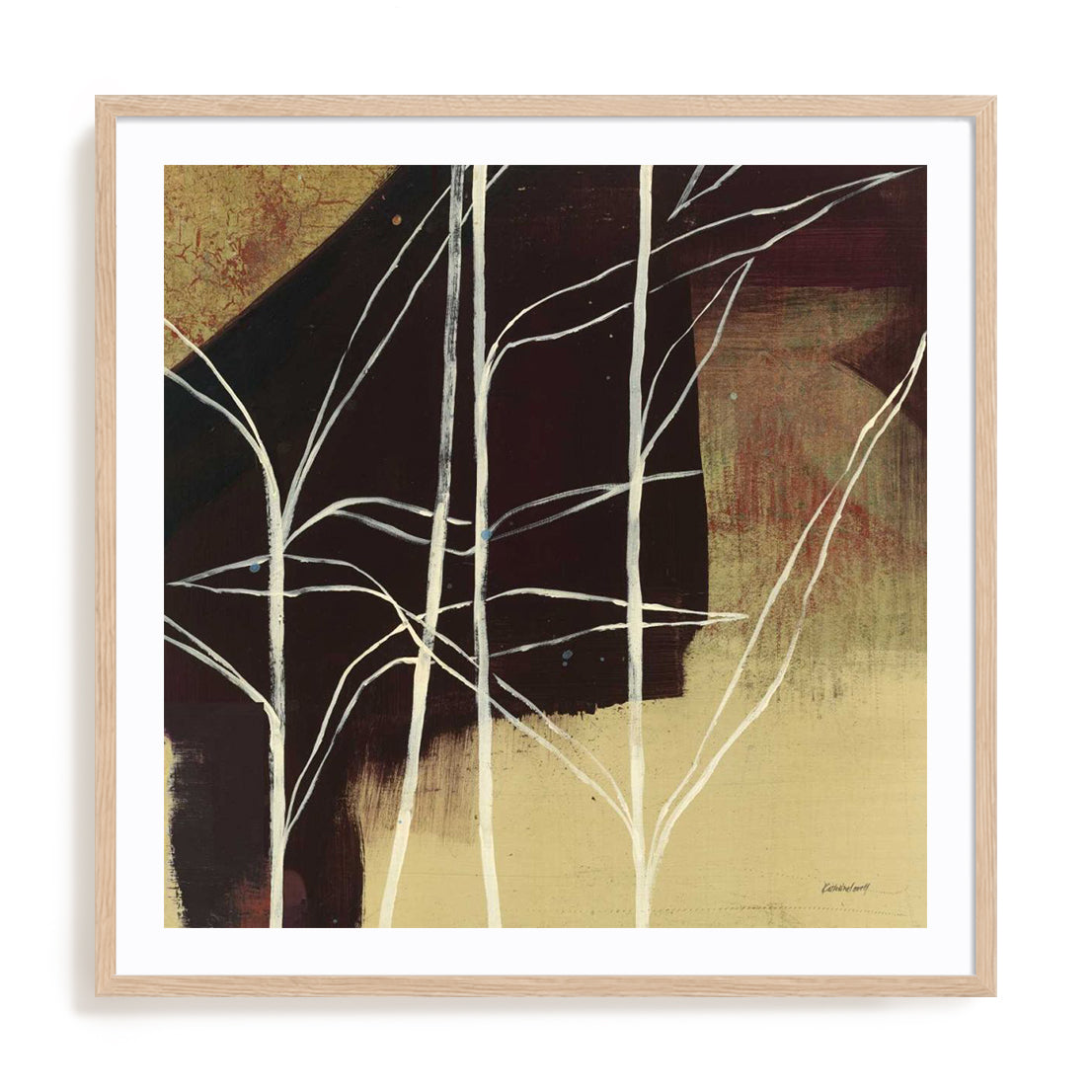 Sun Stems Tile IV Wall Art