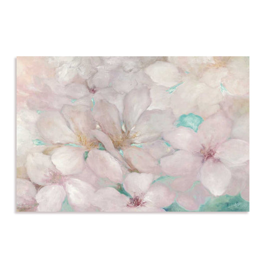 Apple Blossoms Teal Wall Art