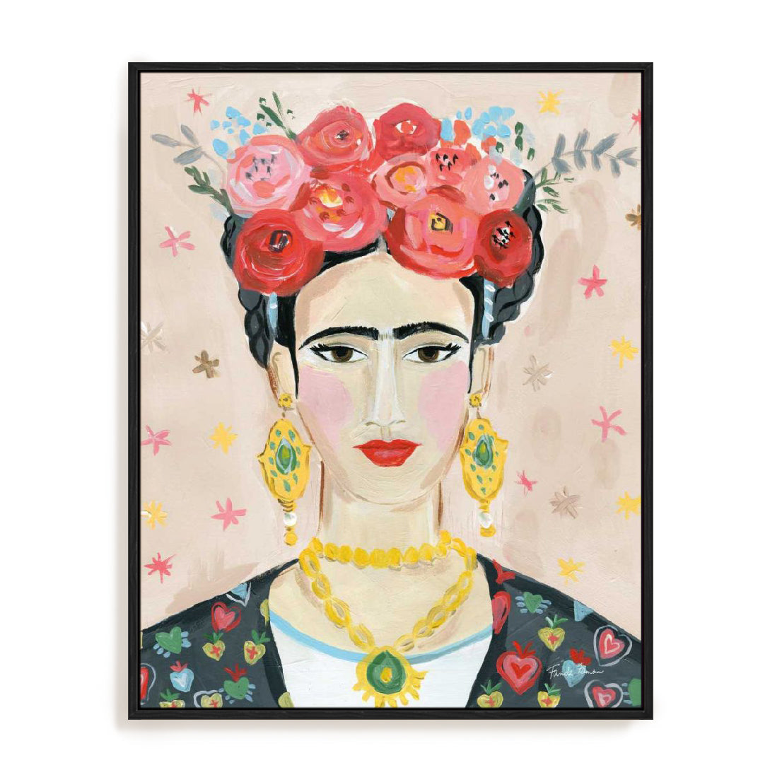 Homage to Frida Neutral Wall Art