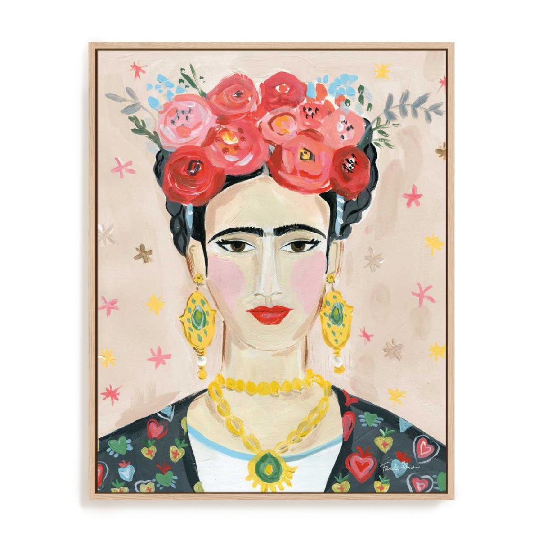 Homage to Frida Neutral Wall Art