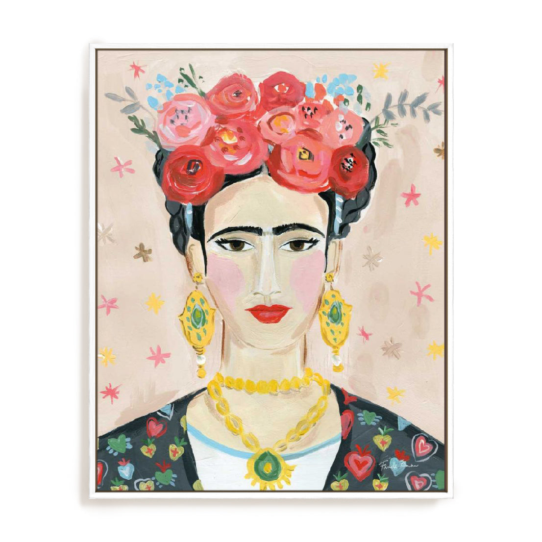 Homage to Frida Neutral Wall Art