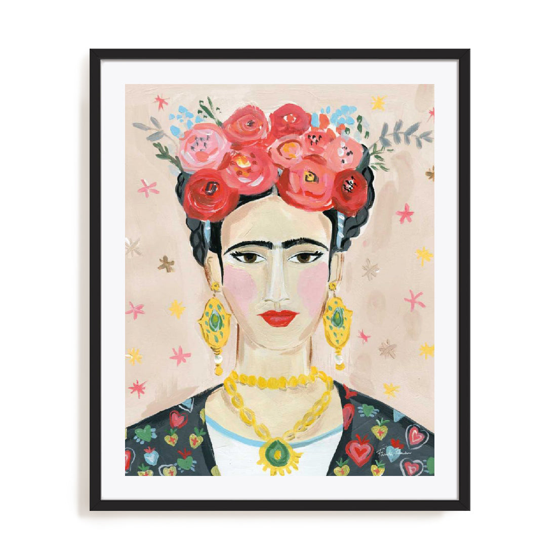 Homage to Frida Neutral Wall Art