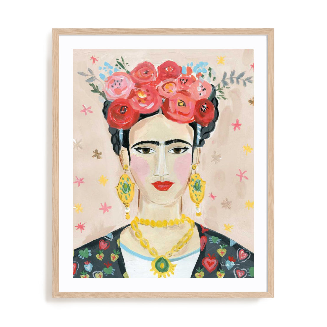 Homage to Frida Neutral Wall Art