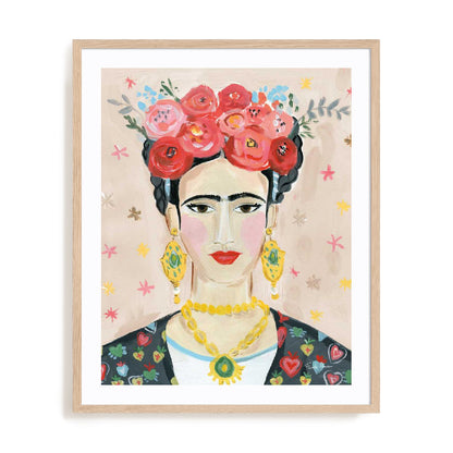 Homage to Frida Neutral Wall Art