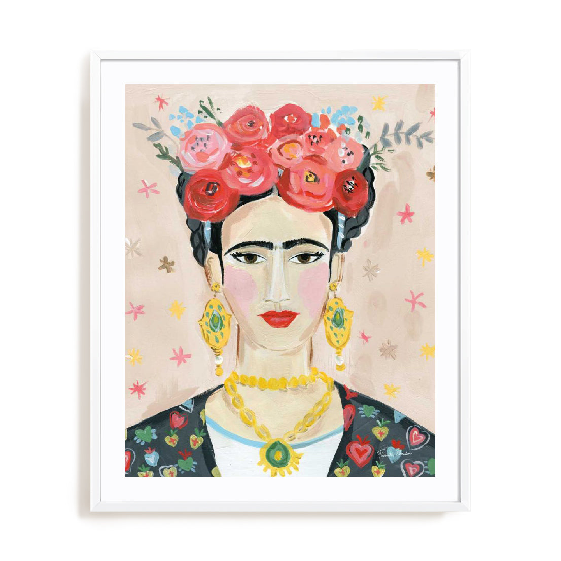Homage to Frida Neutral Wall Art