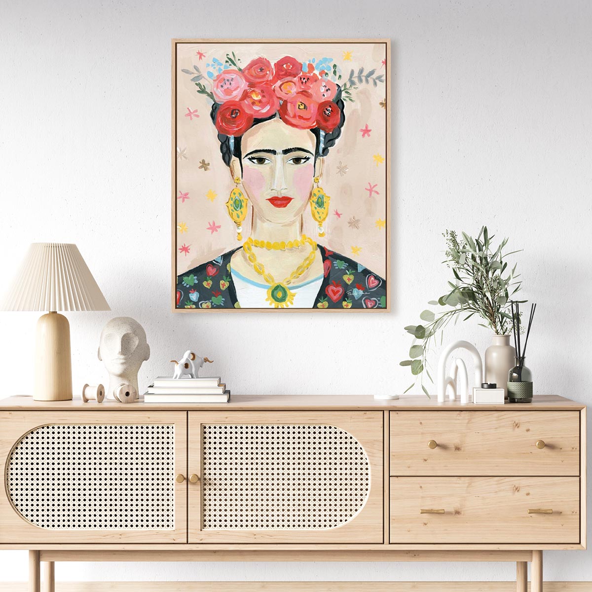 Homage to Frida Neutral Wall Art