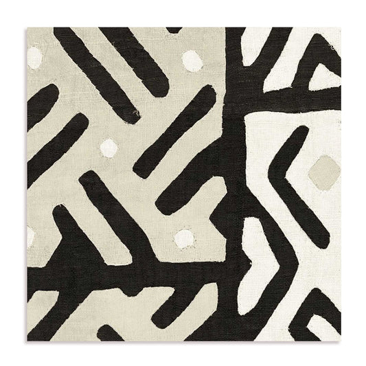 Kuba Cloth I Sq II Neutral Wall Art