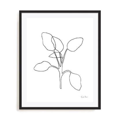 Doodle Leaves III Wall Art