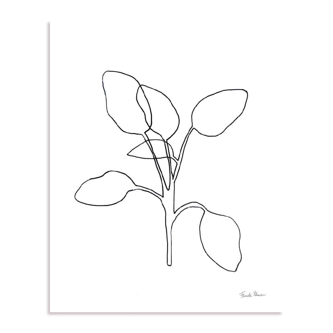 Doodle Leaves III Wall Art